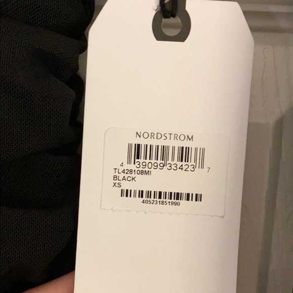 Leith Black Ruched Mini Dress - Picture 3 of 4